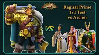 Ragnar Lodbrok Prime 1v1 Test vs Archer - Rise of Kingdoms