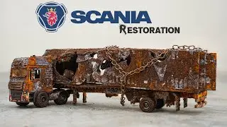 SCANIA Abandoned Container TRUCK Full Restoration