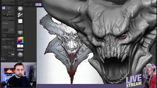 Demon Sculpting Tutorial in ZBrush Live Stream