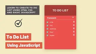 To Do List Javascript | Javascript beginner project