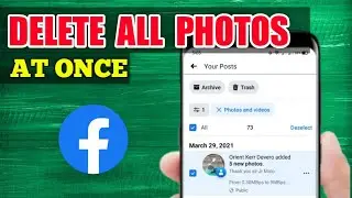 How to Delete ALL PHOTOS on Facebook at Once (2024)