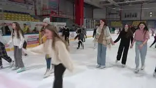 Массовое катание на коньках Каток День Здоровья и Спорта Ледовый дворец Сокол Новочебоксарск