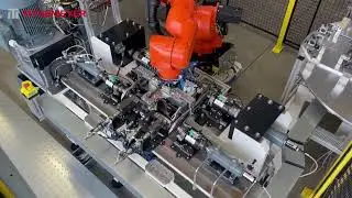 Titgemeyer_Station for linear cupforming and press riveting with Kuka robot