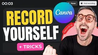 How to Record Yourself (and your screen) in Canva 🔴