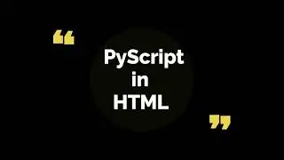 Setting up PyScript environment | Python in HTML using PyScript 