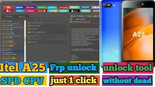 itel A25 L5002 frp bypass unlock tool ll itel a25 google account remove 101% working