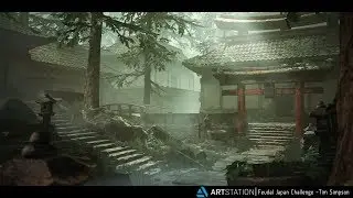 ArtStation Feudal Japan - Unreal Engine 4 Environment + Free Tutorial (UE4)