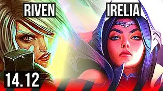 RIVEN vs IRELIA (TOP) | 6 solo kills, 9/1/0, Legendary, Rank 10 Riven | BR Challenger | 14.12