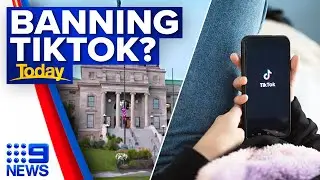 Lawmakers vote to ban TikTok entirely in US state | 9 News Australia