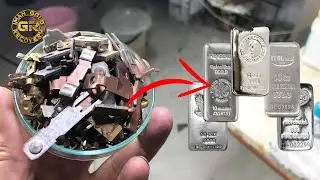 How to Recover Pure Silver  from Contacts | Silver Recovery from Contacts | Silver Recovery