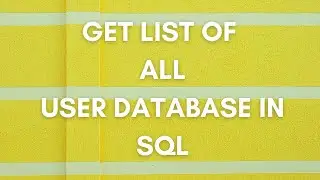 Get List of All User Databases and Tables In MySQL