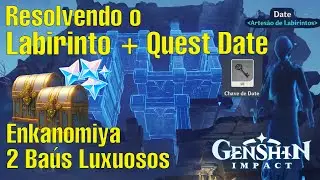 Como resolver o labrinto + Quest do Date _ Enkanomiya | Genshin Impact