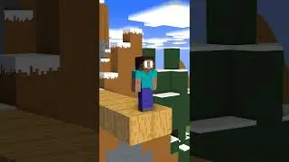 HELP Herobrine Jump To Target (Bones - Imagine Dragons) #herobrine #bones #minecraft #shorts