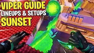 SUNSET VIPER GUIDE! Secret Viper Lineups and Setups (Valorant)