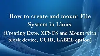 How to create and mount filesystems in Linux (Tamil)