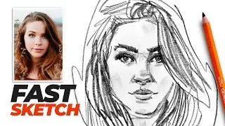 How I sketch a portrait - Fast sketching techniques & tips