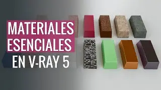 Tutorial Vray 5 Sketchup - Materiales esenciales