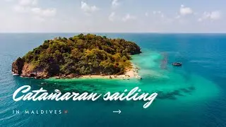 Catamaran Sailing In Maldives | Sheraton Full moon resort #maldives #shorts #honeymoon #viral