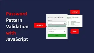 Password Pattern Validation with JavaScript