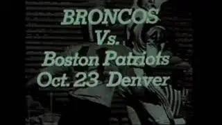 10/23/1960 Boston Patriots at Denver Broncos highlights, American Football League Week 7