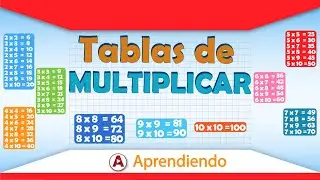 🚀 TABLAS DE MULTIPLICAR DEL 1 AL 10| SÚPER FACIL | APRENDE LAS TABLAS  CON ESTE TRUCO