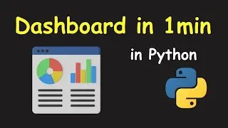 I CREATE DASHBOARD IN 1 MIN USING PYTHON & PYTHON DASHBOARD & PYTHON DASH