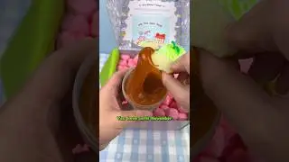 Unboxing Novembers Caramel Apple Box! 🍏📦 #slime #subbox #shorts