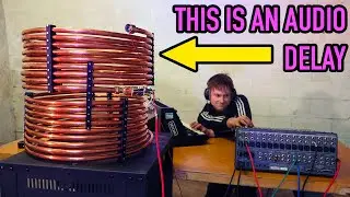 COPPER PIPE MADE INTO A STUDIO DELAY THAT RUNS AT THE SPEED OF SOUND