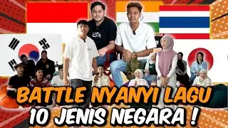 LELAKI VS PEREMPUAN AI TEAM !!! NYANYI 10 JENIS LAGU NEGARA & BAHASA...