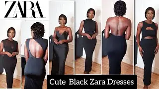 ZARA HAUL OCTOBER 2023| ZARA BLACK DRESSES HAUL AND TRY ON