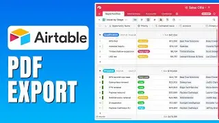 How To Export Record To PDF Using Galery View In Airtable