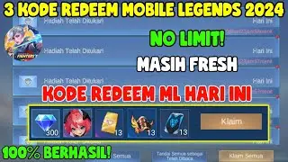 NO LIMIT! 3 KODE REDEEM ML TERBARU KODE REDEEM MOBILE LEGENDS KODE REDEEM ML HARI INI AGUSTUS 2024