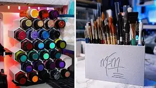 New Art Supplies & How I Organize my Paintbrushes | Studio Vlog