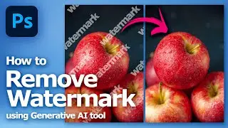 How to Remove Watermark in Photoshop using AI Tool Generative Fill