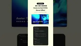 Zoom-In Card with Hover effect using HTML and CSS ||