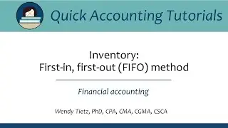 Inventory - FIFO method: Financial accounting