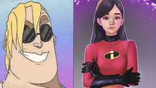 Mr Incredible becoming Canny (Violet Parr Rule 34)