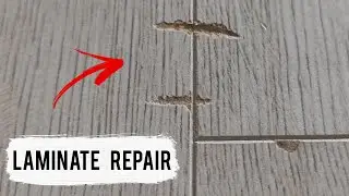 LAMINATE REPAIR | How to perfectly repair damage to new laminate