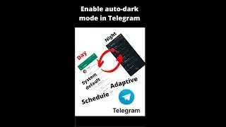 How to enable auto dark mode in telegram. Enable night mode.
