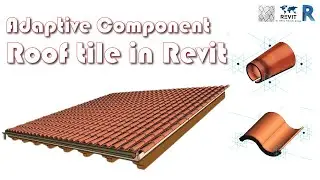 Learn how to make a realistic Roof tiles in Revit | Adaptive Panel