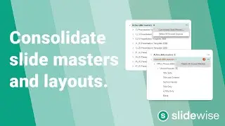 Consolidate slide masters with Slidewise