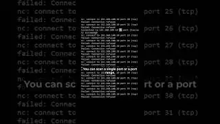 One of the most popular uses for Netcat is port scanning #Linux