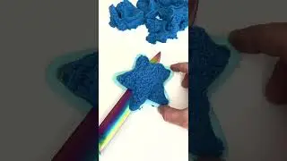 #ASMR Satisfying and Relaxing Crunchy Drop and Squish Kinetic Sand Part 71  #shorts