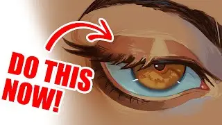 HOW I DRAW SEMI REALISTIC ANIME EYES!