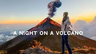 i spent the night on an active volcano....🇬🇹 this is guatemala