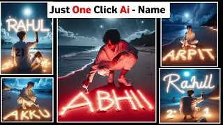 New Trending 3D Ai Boy Drawing Name Art Viral Photo Editing | Bing Image Creator Name Art | Bing Ai