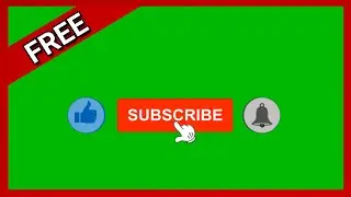 Subscribe Green Screen✨ Like Button And Bell.🔔 ✨