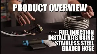 CPP Fuel Injection Install Kit with a Stainless Steel Braided Hose