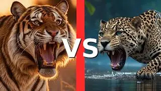 Bengal Tiger vs Jaguar — Only ONE Walks Away King
