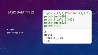 Python Basic Data Types